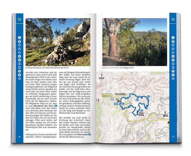Produktbild: KOMPASS Wanderf&uuml;hrer Algarve mit Fernwanderweg Via Algarviana, 64 Touren / Etappen