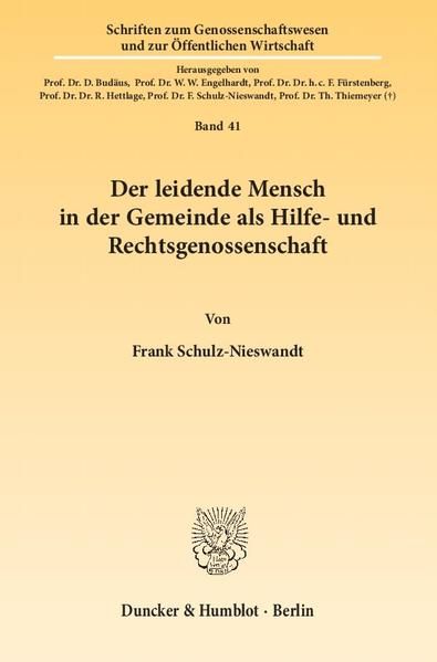Produktbild: Der leidende Mensch in der Gemeinde als Hilfe- und Rechtsgenossenschaft.
