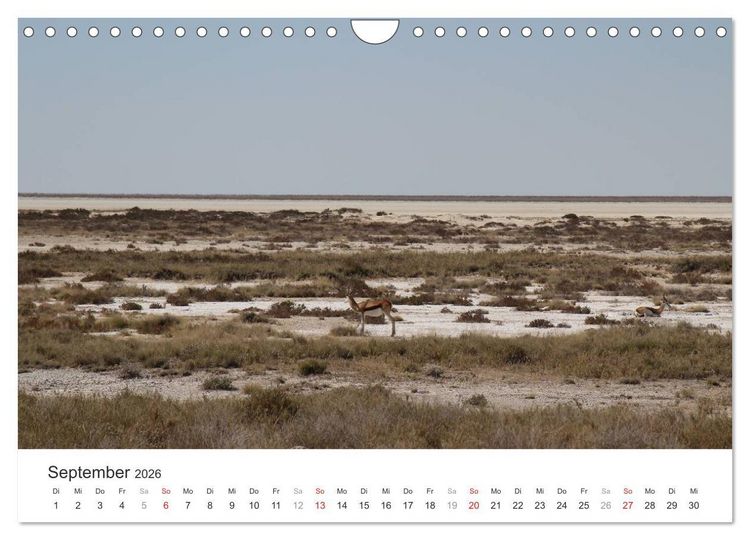 Produktbild: Namibia - Landschaftseindr&uuml;cke (Wandkalender 2026 DIN A4 quer), CALVENDO Monatskalender