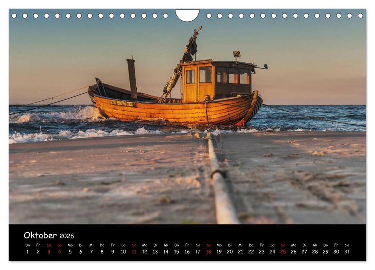 Produktbild: Insel Usedom (Wandkalender 2026 DIN A4 quer), CALVENDO Monatskalender