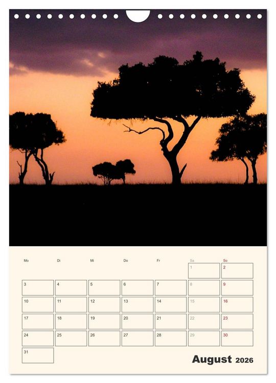 Produktbild: Kenia - Terminplaner (Wandkalender 2026 DIN A4 hoch), CALVENDO Monatskalender