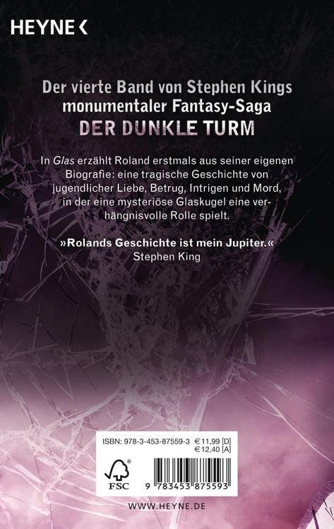 Produktbild: Glas / Der Dunkle Turm Band 4