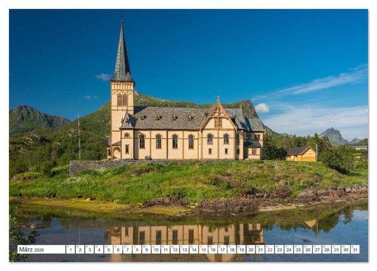 Produktbild: Lofoten Vester&aring;len (Wandkalender 2026 DIN A2 quer), CALVENDO Monatskalender
