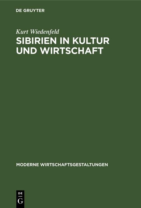 Produktbild: Sibirien in Kultur und Wirtschaft