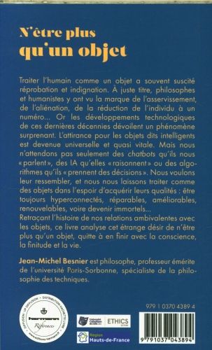 Produktbild: N'&ecirc;tre plus qu'un objet : la tentation d'oublier la vie