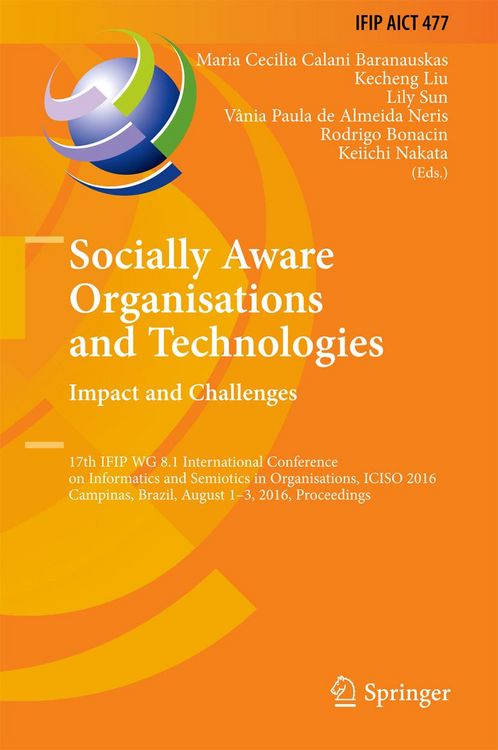 Produktbild: Socially Aware Organisations and Technologies. Impact and Challenges