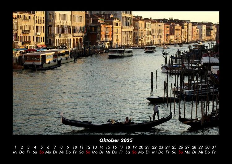 Produktbild: Venedig 2025 Fotokalender DIN A3