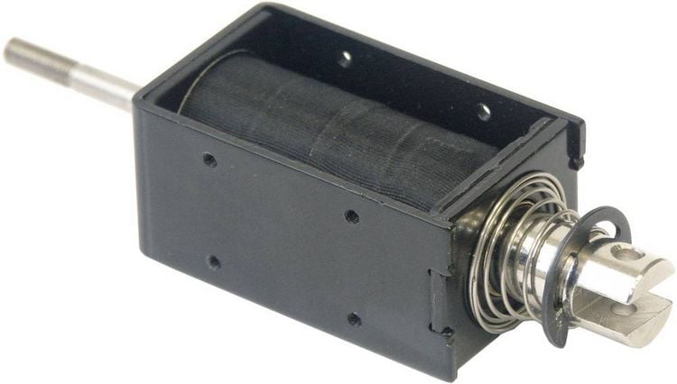 Produktbild: RED MAGNETICS ITS-LS3830B-D-24VDC Hubmagnet dr&uuml;ckend 2 N/mm 56 N/mm 24 V/DC 8W