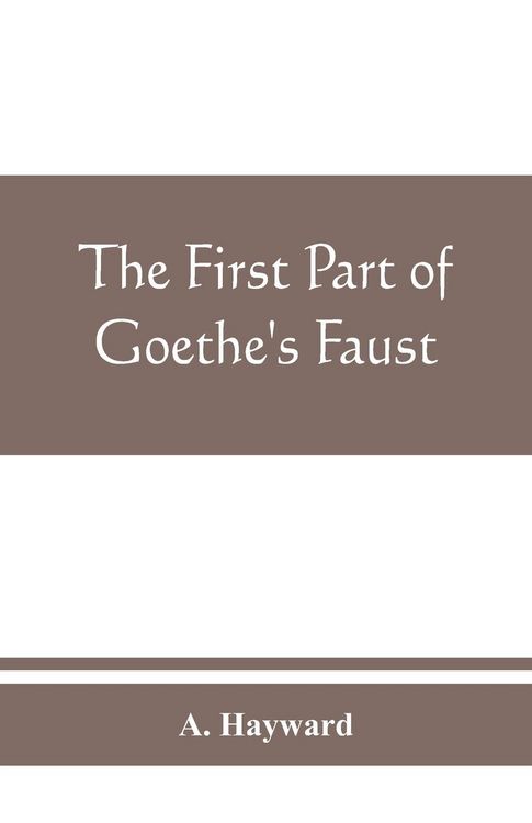 Produktbild: The first part of Goethe's Faust