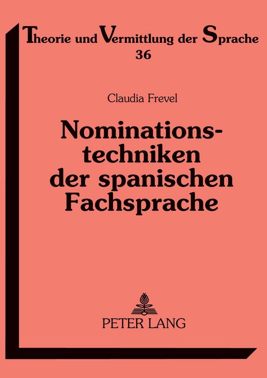 Produktbild: Nominationstechniken der spanischen Fachsprache