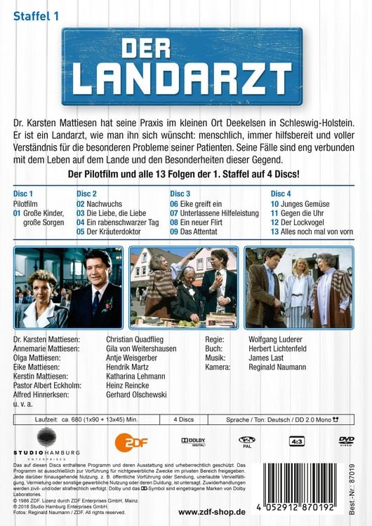 Produktbild: Der Landarzt - Staffel 1 [4 DVDs]