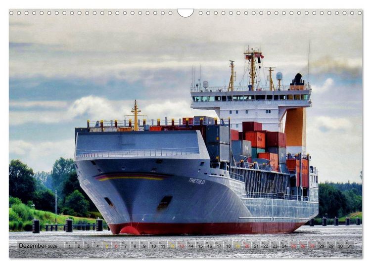 Produktbild: Transportschiffe Giganten der Meere (Wandkalender 2026 DIN A3 quer), CALVENDO Monatskalender