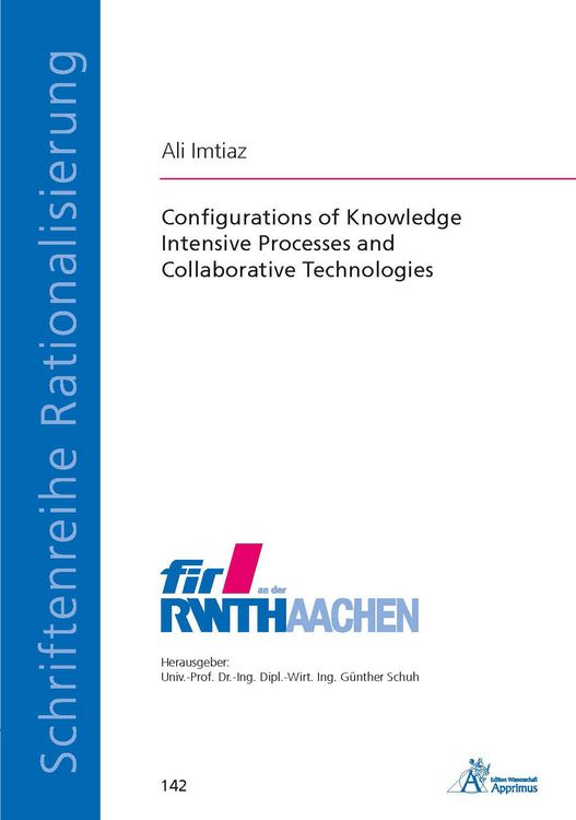 Produktbild: Configurations of Knowledge Intensive Processes and Collaborative Technologies
