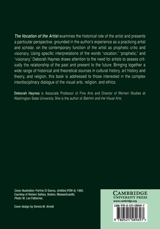 Produktbild: The Vocation of the Artist