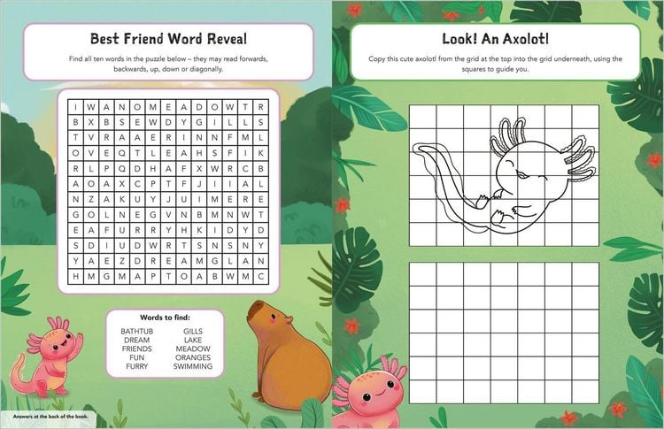 Produktbild: Best Friends Sticker Book: Capybara and Axolotl