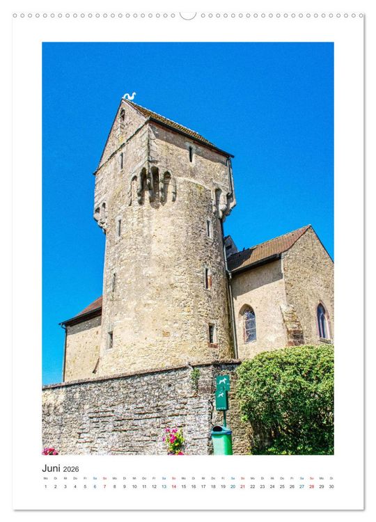 Produktbild: Rundturmkirchen - Architektonische Besonderheiten in Frankreich (Wandkalender 2026 DIN A2 hoch), CALVENDO Monatskalender