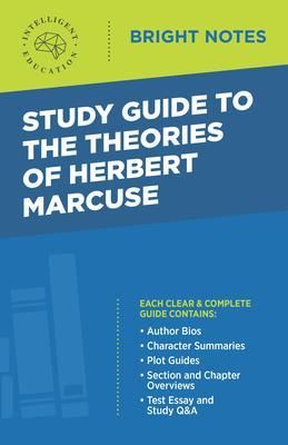Produktbild: Study Guide to the Theories of Herbert Marcuse