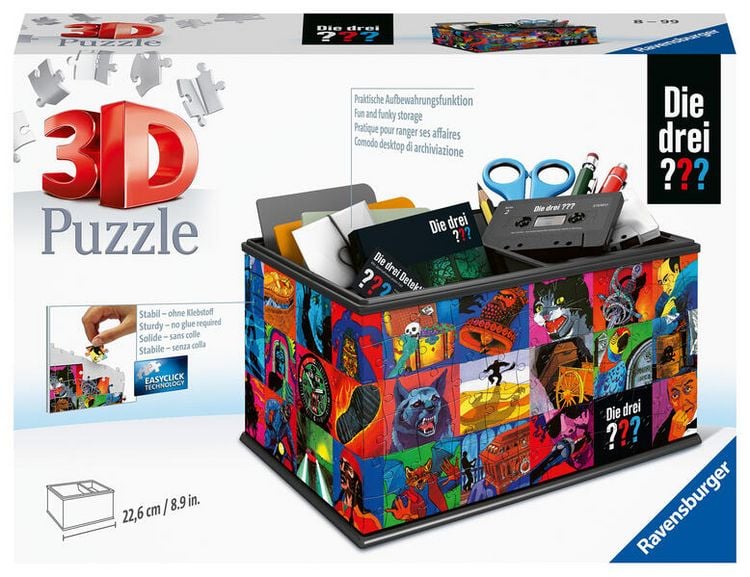 Produktbild: 3D Puzzle Aufbewahrungsbox Die drei ???