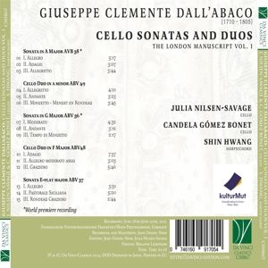 Produktbild: Cello Sonatas and Duos,the London Manuscript Vol.