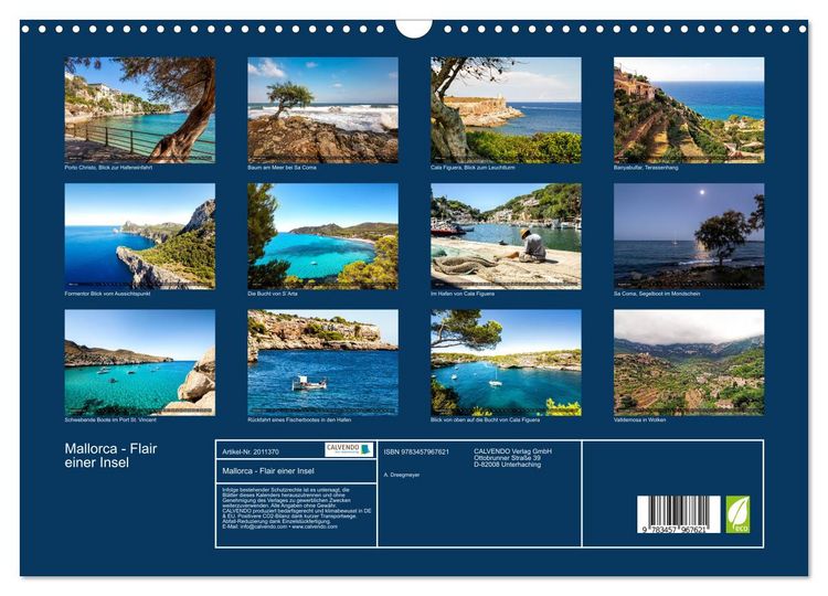 Produktbild: Mallorca - Flair einer Insel (Wandkalender 2026 DIN A3 quer), CALVENDO Monatskalender