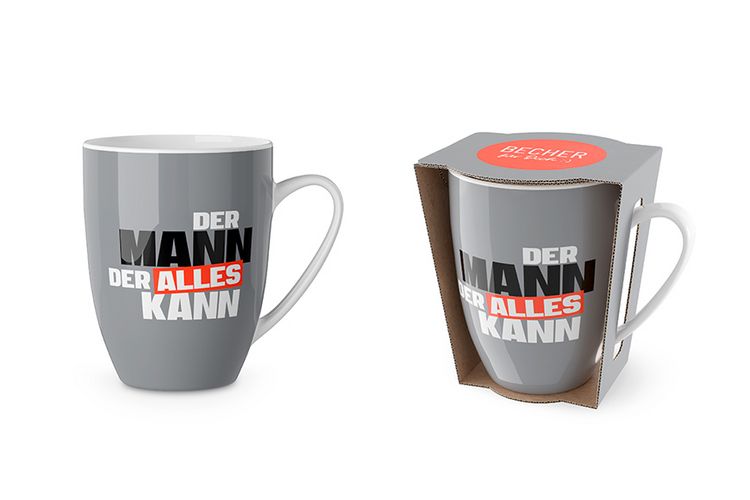 Produktbild: Becher 250ml Mann kann