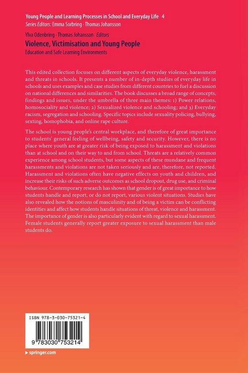 Produktbild: Violence, Victimisation and Young People