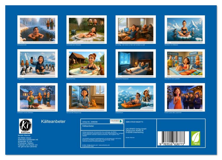 Produktbild: K&auml;lteanbeter (Wandkalender 2026 DIN A4 quer), CALVENDO Monatskalender