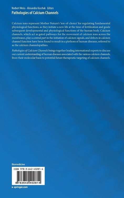 Produktbild: Pathologies of Calcium Channels