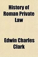 Produktbild: History of Roman Private Law