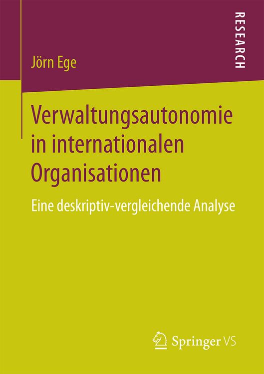 Produktbild: Verwaltungsautonomie in internationalen Organisationen