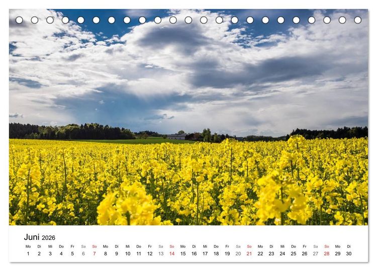 Produktbild: Impressionen Passauer Land, Bayrischer Wald, Grenzland (Tischkalender 2026 DIN A5 quer), CALVENDO Monatskalender