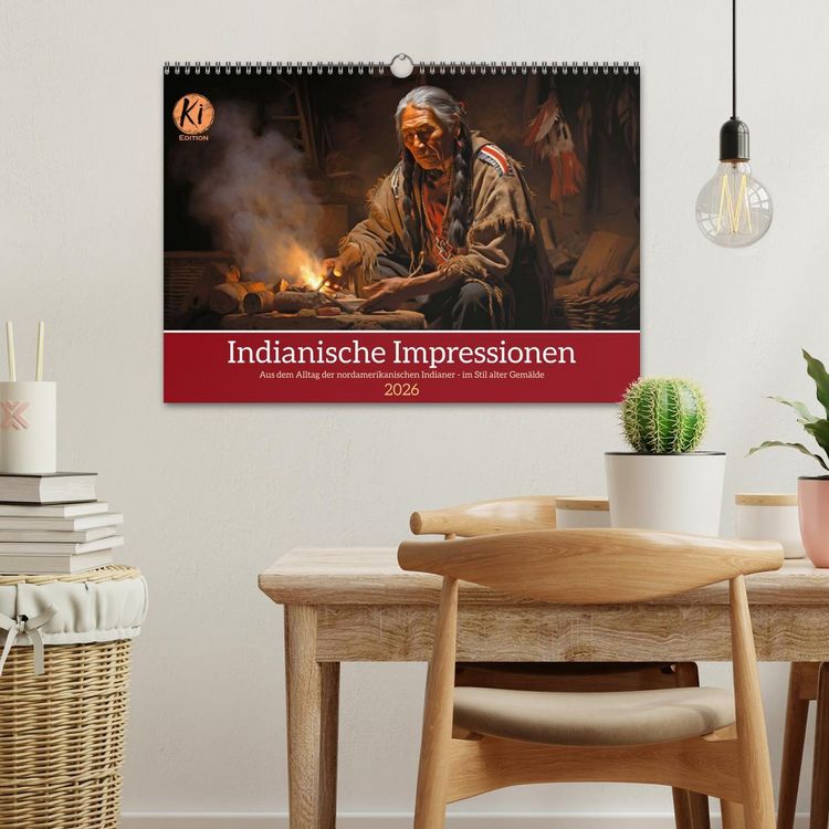 Produktbild: Indianische Impressionen (Wandkalender 2026 DIN A3 quer), CALVENDO Monatskalender