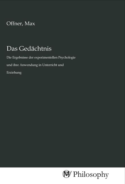 Produktbild: Das Ged&auml;chtnis