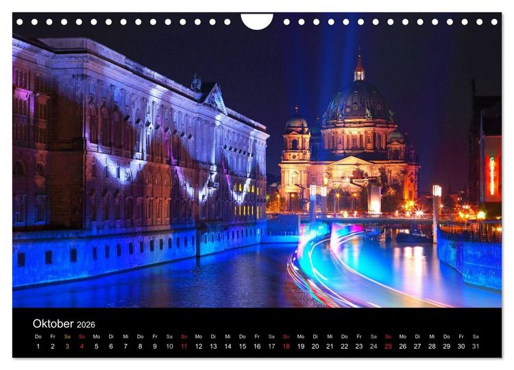 Produktbild: Berlin dynmaic (Wandkalender 2026 DIN A4 quer), CALVENDO Monatskalender