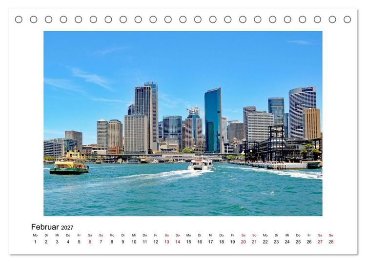Produktbild: Sydney - beeindruckende Metropole (Tischkalender 2027 DIN A5 quer), CALVENDO Monatskalender
