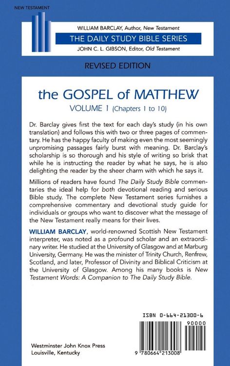 Produktbild: The Gospel of Matthew