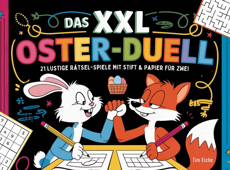 Produktbild: Das XXL Oster-Duell: 21 lustige R&auml;tsel-Spiele mit Stift & Papier f&uuml;r Zwei