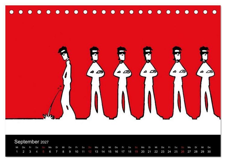 Produktbild: Humorvolle PopArt - Kunstkalender von Claudia Elsner (Tischkalender 2027 DIN A5 quer), CALVENDO Monatskalender