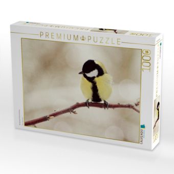 Produktbild: CALVENDO Puzzle Neugieriges Kohlmeisenbaby | 1000 Teile Lege-Gr&ouml;&szlig;e 64x48cm Foto-Puzzle f&uuml;r gl&uuml;ckliche Stunden