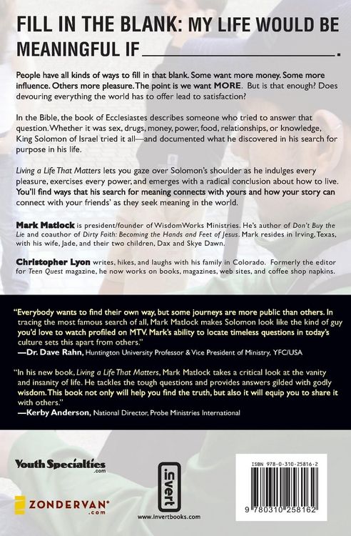 Produktbild: The Living a Life That Matters