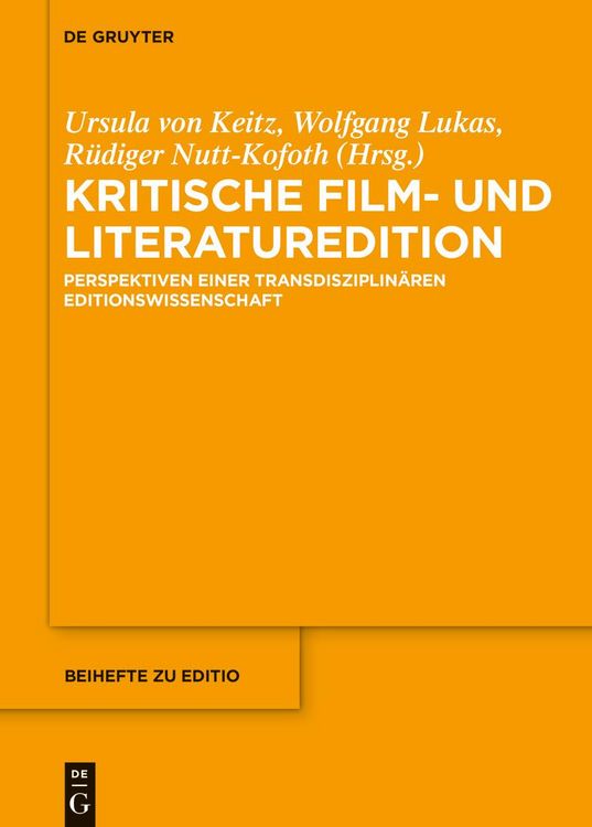 Produktbild: Kritische Film- und Literaturedition