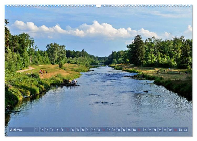 Produktbild: Augsburg - Stadt des Wassers zwischen Lech und Wertach (hochwertiger Premium Wandkalender 2026 DIN A2 quer), Kunstdruck in Hochglanz