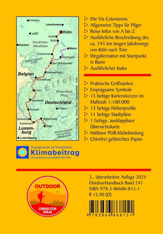 Produktbild: Jakobsweg Via Coloniensis von K&ouml;ln nach Trier
