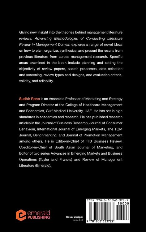 Produktbild: Advancing Methodologies of Conducting Literature Review in Management Domain