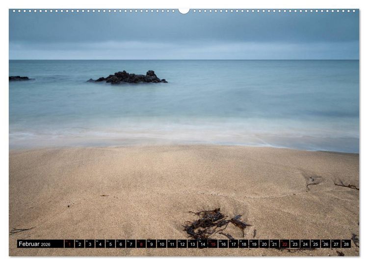 Produktbild: Blick aufs ruhige Meer (hochwertiger Premium Wandkalender 2026 DIN A2 quer), Kunstdruck in Hochglanz