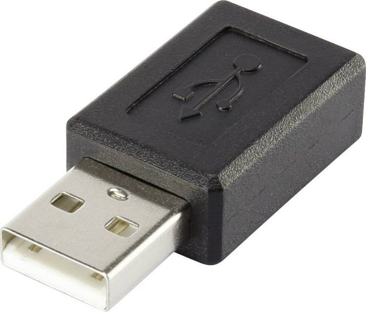 Produktbild: Renkforce USB 2.0 Adapter [1x USB 2.0 Stecker A - 1x USB 2.0 Buchse Micro-B] rf-usba-09