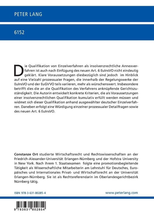 Produktbild: Annexverfahren zwischen EuInsVO und EuGVVO &ndash; eine Betrachtung aus deutscher Sicht