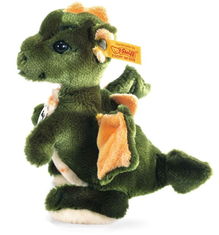 Produktbild: Steiff 015076 - Raudi Drachenjunge, stehend, Pl&uuml;sch, khaki/gr&uuml;n, 17 cm
