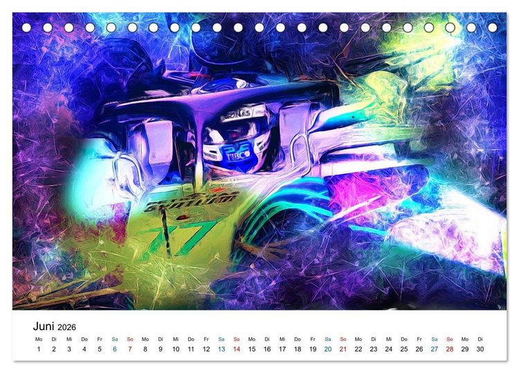 Produktbild: K&ouml;nigsklasse FORMEL 1 (Tischkalender 2026 DIN A5 quer), CALVENDO Monatskalender