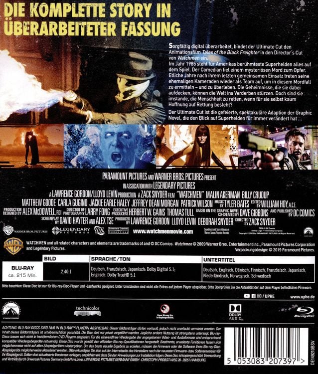 Produktbild: Watchmen - Die W&auml;chter - The Ultimate Cut
